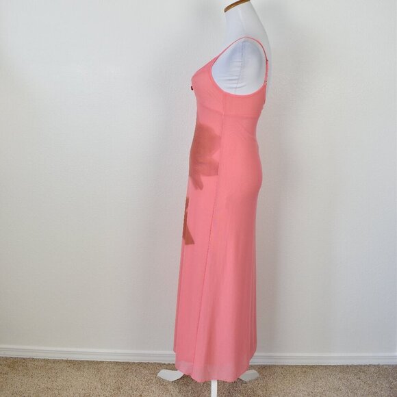 Kimchi Blue Ginnie Printed Mesh Midi Floral Slip Dress - XS - Picture 7 of 9